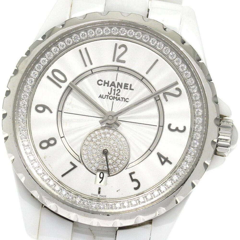 CHANEL J12 H3841 White ceramic date white Dial Automatic Boy's Watch_843575